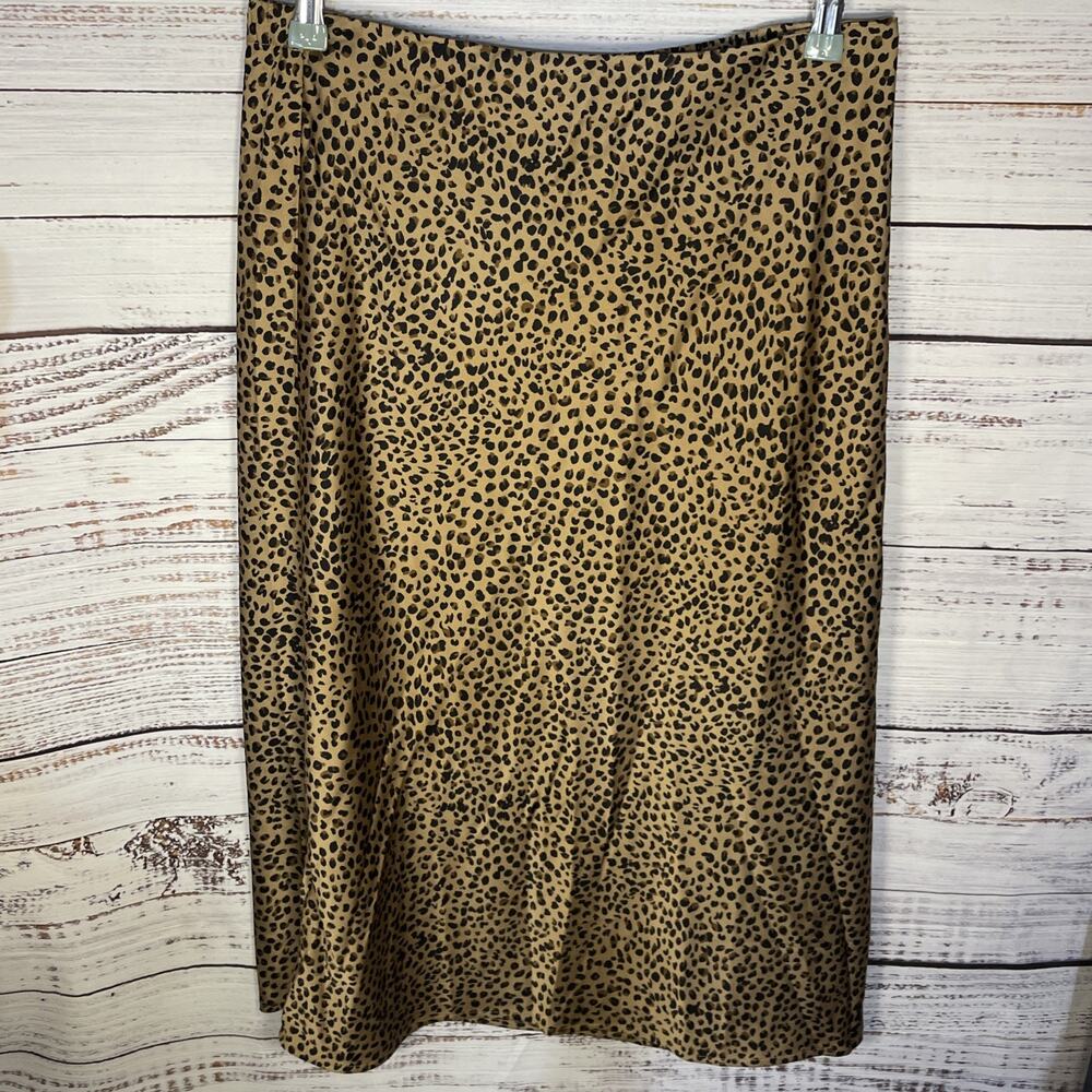J. Crew Medium Women’s Long Leopard Print Float Pencil Skirt